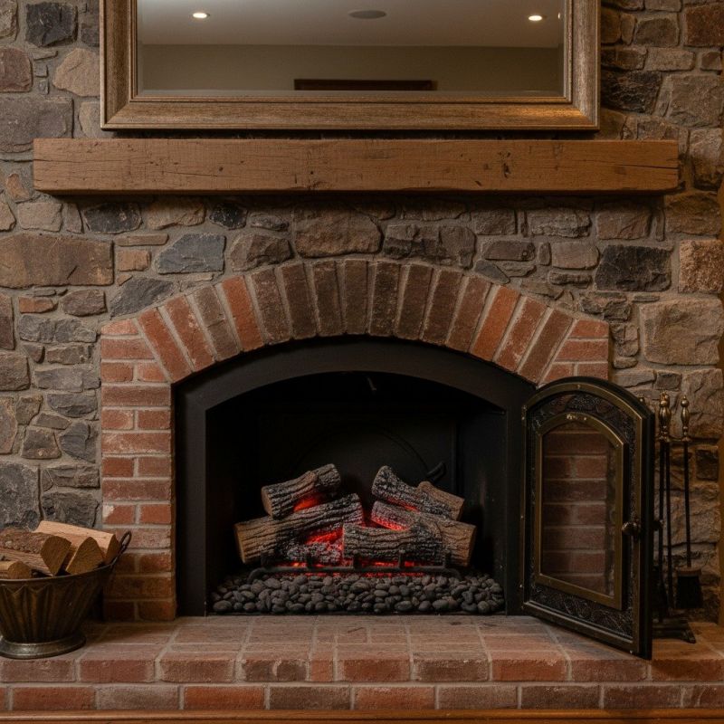 Brick Fireplace Installation